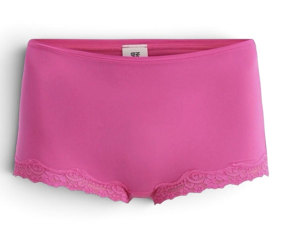 No Boundaries Fit Stretch Lace Boyshort Panties XXXL 22 Electric Pink New